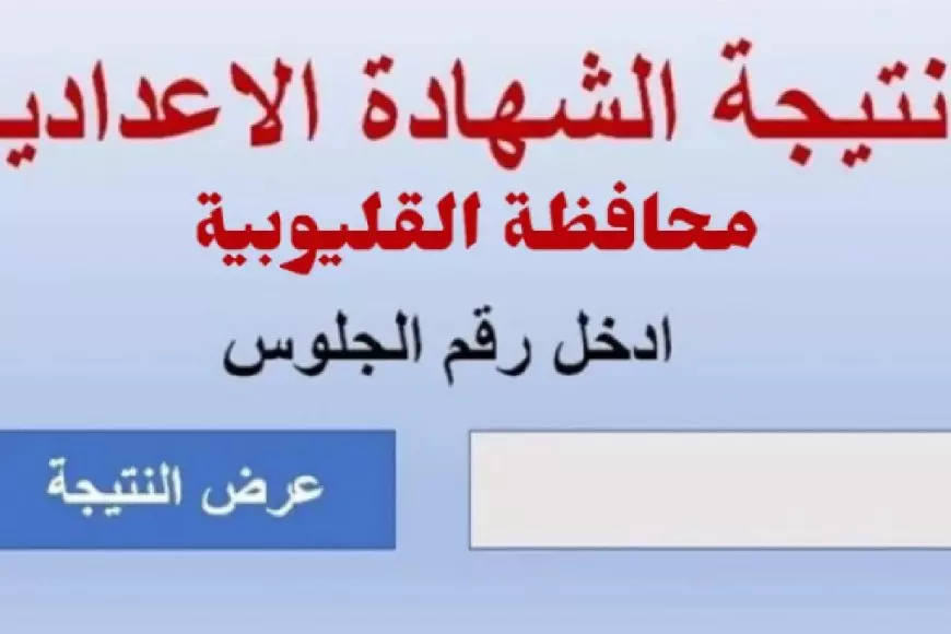 نتيجة الشهادة الإعدادية 2025 القليوبية الترم الاول برقم الجلوس والاسم عبر الموقع الرسمي لمحافظة القليوبية