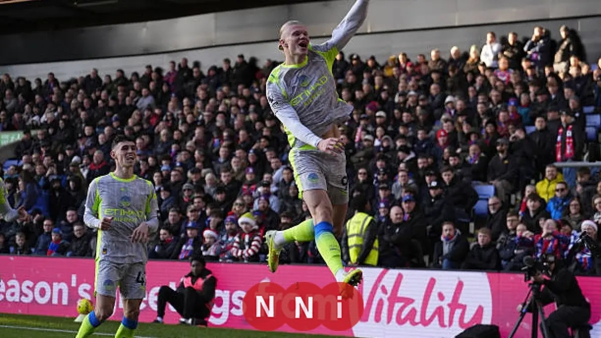 مانشستر سيتي يتألق ويفوز بثنائية على كريستال بالاس في الدوري الإنجليزي