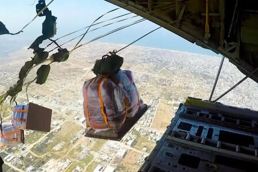 مصر تعزز جهودها الإنسانية بتكثيف الإسقاط الجوي للمساعدات الإنسانية على شمال غزة