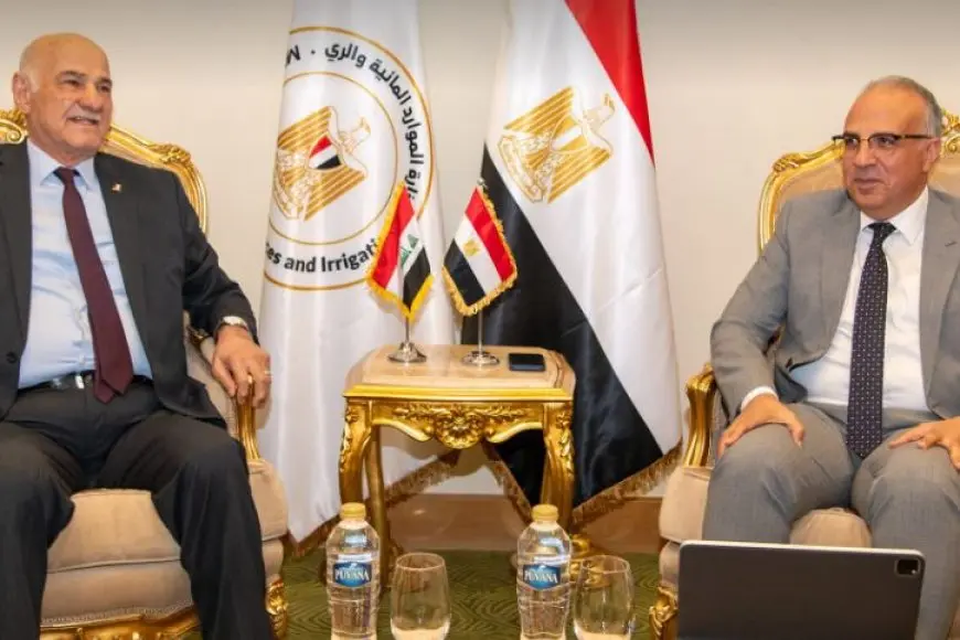 وزير الري يبحث مع نظيره العراقي التعاون في معالجة وإعادة استخدام مياه الصرف الزراعي
